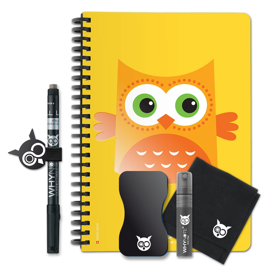 A5 - Cartoon Owl Yellow